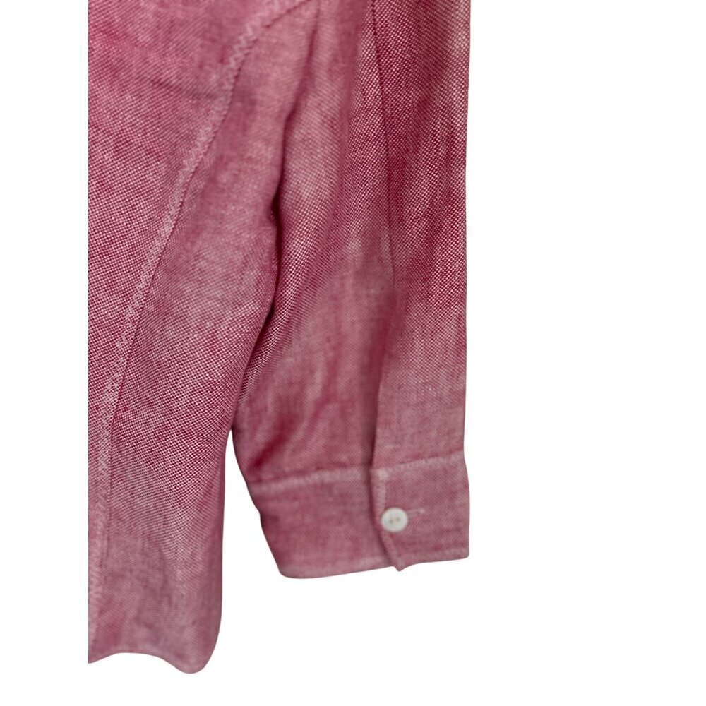Tristan & Iseut 100% Linen Set - Blazer & A-Lin Skirt Heather Pink Size Med - Picture 8 of 16